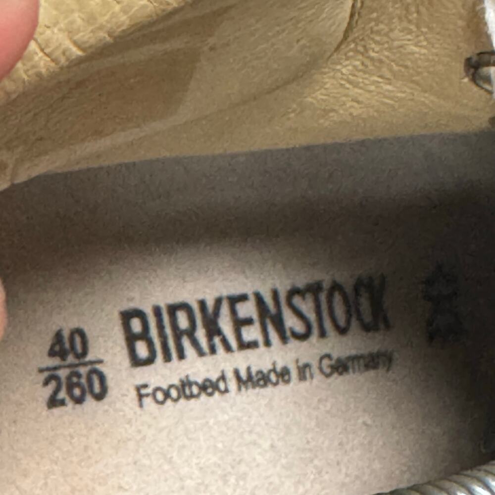 •VNDS• Birkenstock Women’s Bartlett Kids White Leather Shoes • EU40 - Picture 10 of 13